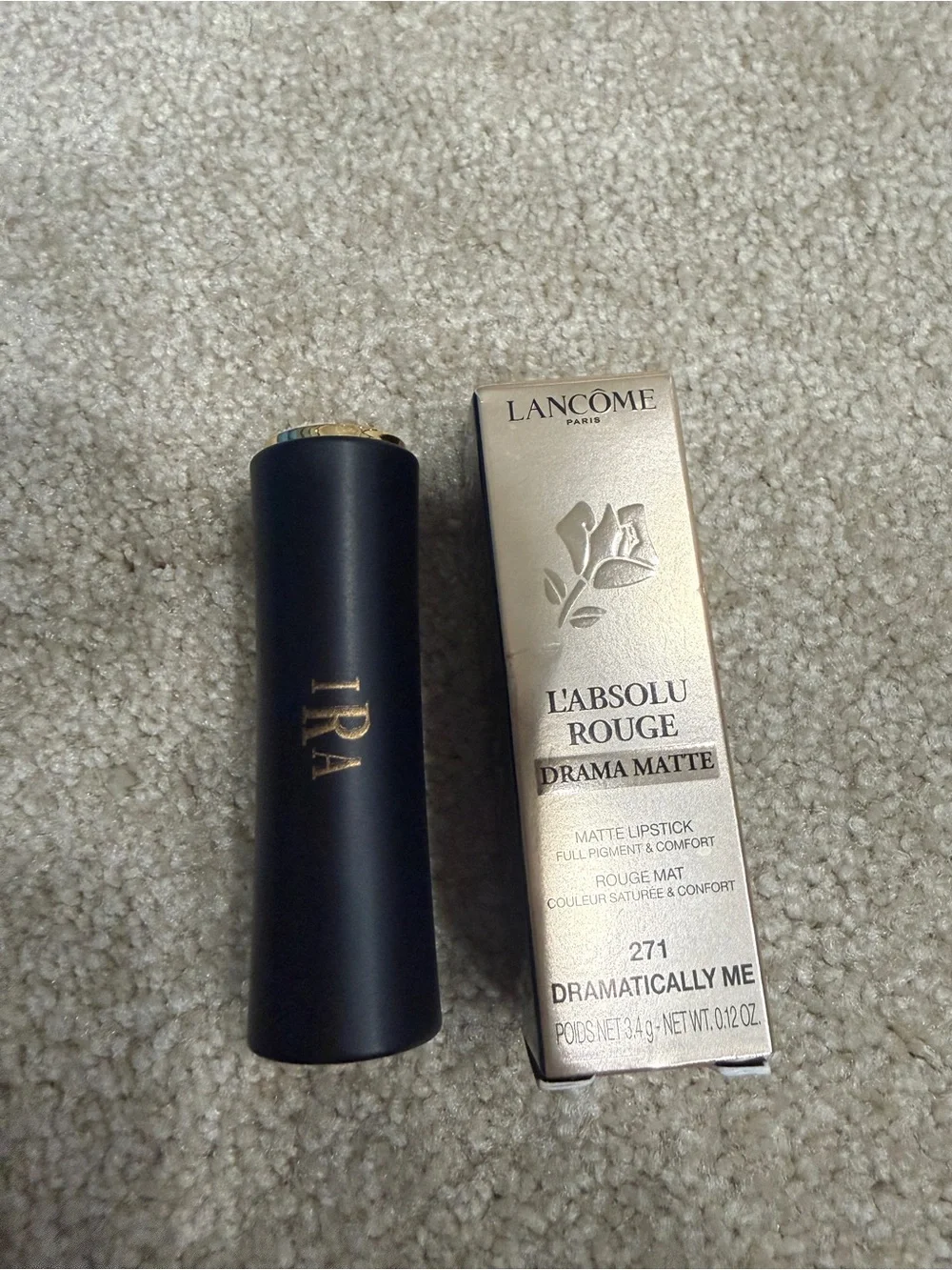 New Lancome L'ABSOLU ROUGE DRAMA MATTE Lipstick color 271 Dramatically Me